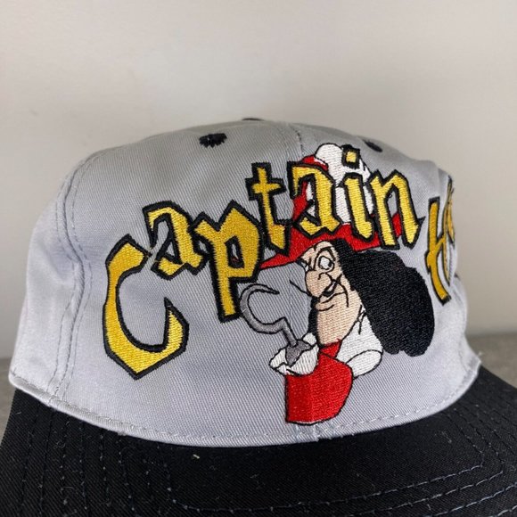 Disneyland  Disney Vintage Captain Hook Hat‎ snapback 90's Goofys Hat Co - Picture 10 of 11